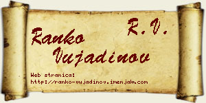 Ranko Vujadinov vizit kartica